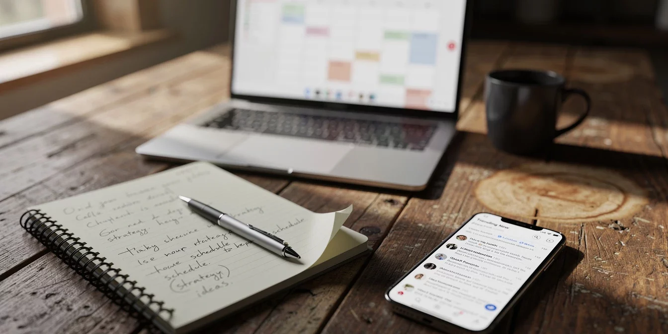 Tendances dans un planning de contenus